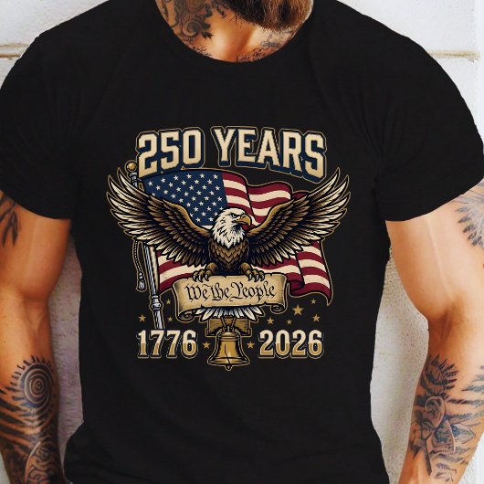 250 Anniversary USA Patriotic Eagle 250th Tシャツ