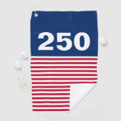 250 Red White and Blue USA Anniversary ゴルフタオル (インサイチュ)
