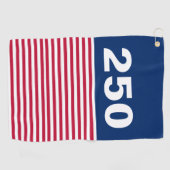 250 Red White and Blue USA Anniversary ゴルフタオル (横)