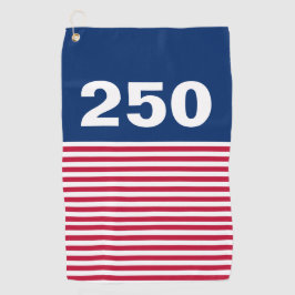 250 Red White and Blue USA Anniversary ゴルフタオル