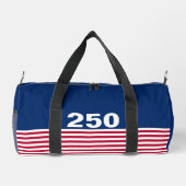 250 Red White and Blue USA Anniversary ダッフルバッグ (裏面)