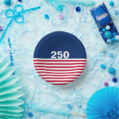 250 Red White and Blue USA Anniversary ペーパーボウル (パーティー)