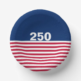 250 Red White and Blue USA Anniversary ペーパーボウル