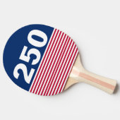250 Red White and Blue USA Anniversary 卓球ラケット (横)