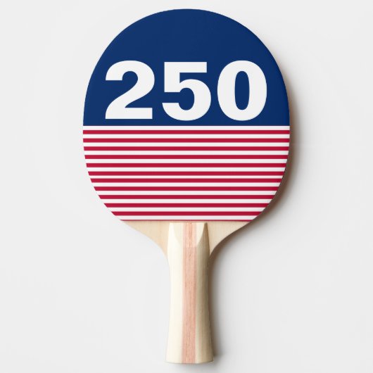250 Red White and Blue USA Anniversary 卓球ラケット (正面)