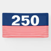 250 Red White and Blue USA Anniversary 横断幕 (横)
