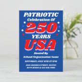 250 USA Celebration Bulk Editable Patriotic Invite 招待状 (スタンド正面)