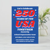 250 USA Party Customizable Patriotic Invite 招待状 (スタンド正面)