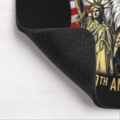 250 Years 1776-2026 250th Birthday Eagle Liberty B マウスパッド (コーナー)