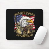 250 Years 1776-2026 250th Birthday Eagle Liberty B マウスパッド (マウス)