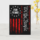 250 Years 1776-2026 250th Birthday Usa Patriotic 4 カード (黄色い花)