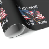 250 Years 4th Of July Eagle USA Flag 1776 2026 ラッピングペーパー (ロールコーナー)