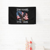 250 Years 4th Of July Eagle USA Flag 1776 2026 横断幕 (インサイチュ)