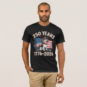 250 Years America Anniversary 250th Birthday USA Tシャツ (正面フル)