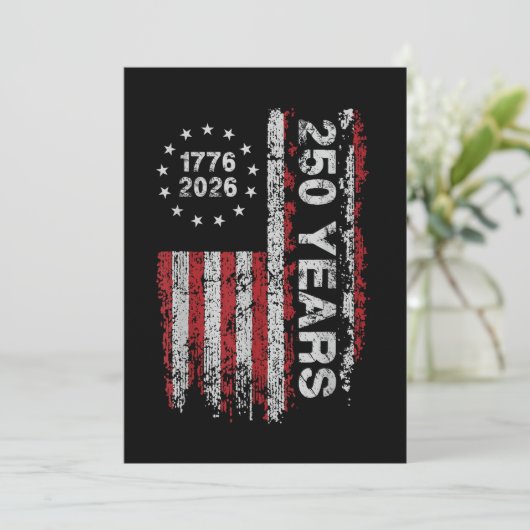 250 Years America Anniversary 250th Independence  招待状 (スタンド正面)