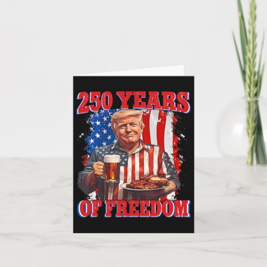 250 Years America Trump July 4th 2026 Freedom Inde カード (正面)