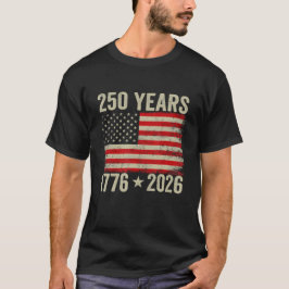 250 Years American Flag 1776-2026 Tシャツ