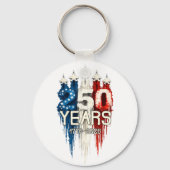 250 Years American Flag 250th Anniversary  キーホルダー (正面)