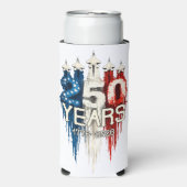 250 Years American Flag 250th Anniversary  スリム缶クーラー (Seltzer正面)