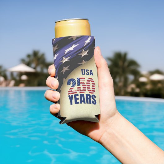 250 Years American Independence Birthday スリム缶クーラー (インサイチュ プール)