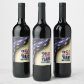 250 Years American Independence Birthday ワインラベル (ボトル)