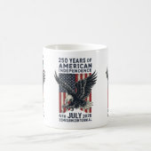 250 Years American Independence Patriotic Eagle コーヒーマグカップ (中央)