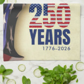 250 Years American Independence Souvenir キッチンタオル (折り畳み)