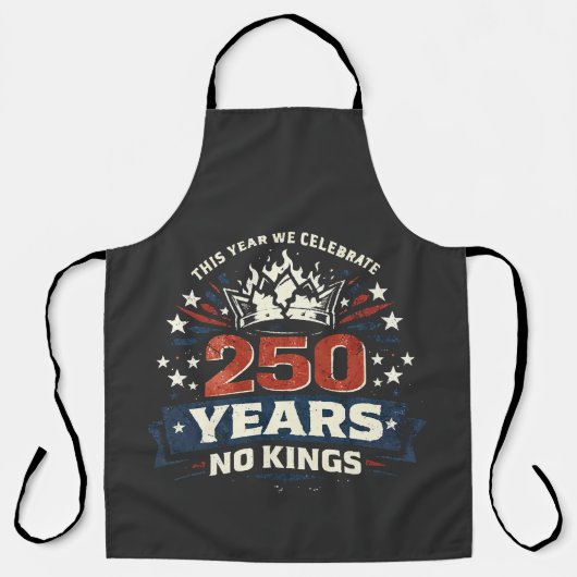 250 Years No Kings Patriotic エプロン (正面)