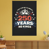 250 Years No Kings Patriotic キャンバスプリント (インサイチュ (リビング))
