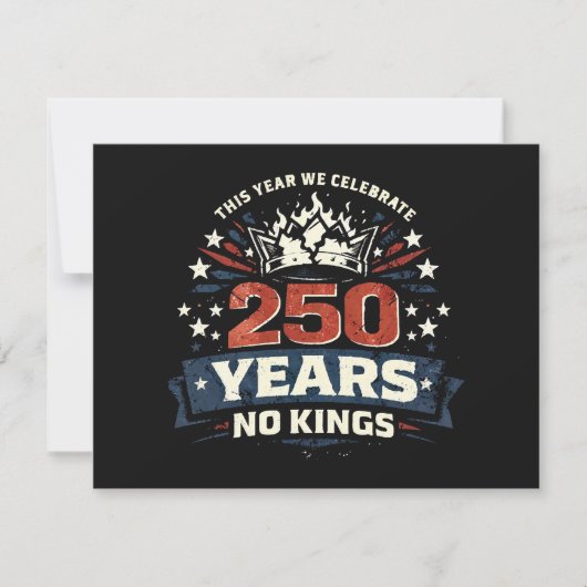 250 Years No Kings Patriotic 招待状 (正面)