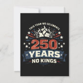 250 Years No Kings Patriotic 案内状 (裏面)