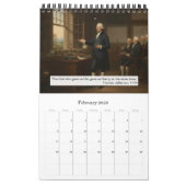 250 Years of America Calendar, American History カレンダー (2月 2026)
