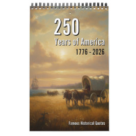250 Years of America Calendar, American History カレンダー