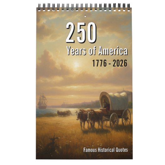250 Years of America Calendar, American History カレンダー (カバー)