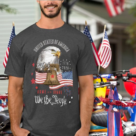250 Years of America We The People Eagle & Liberty Tシャツ