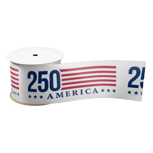 250 Years of American Independence Patriotic  サテンリボン (リール)