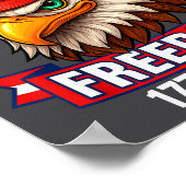 250 Years Of Dom 1776 2026 Bald Eagle 250th Birthd ポスター (角)