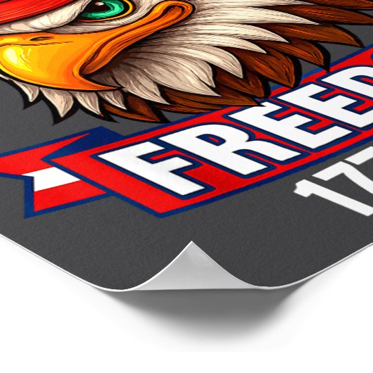 250 Years Of Dom 1776 2026 Bald Eagle 250th Birthd ポスター (角)