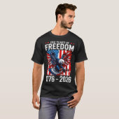 250 Years Of Dom 1776 2026 Patriotic Bald Eagle Us Tシャツ (正面フル)