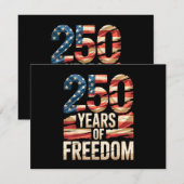 250 Years of Freedom エンクロージャーカード (正面/裏面)