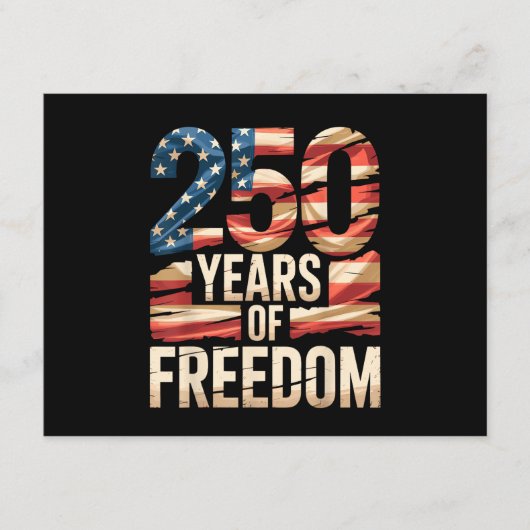 250 Years of Freedom エンクロージャーカード (正面)