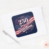 250 years of freedom  スクエアシール (封筒)