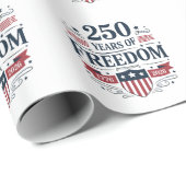 250 Years Of Freedom 1776 2026 250th 4th Of July ラッピングペーパー (ロールコーナー)