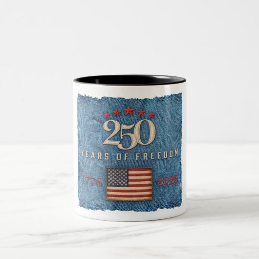 250 Years of Freedom - Coffee Mug ツートーンマグカップ (中央)