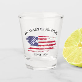 250 Years of Freedom Distressed American Flag  ショットグラス