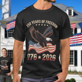 250 Years Of Freedom Eagle 1776 2026 Celebration  Tシャツ
