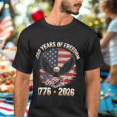 250 Years Of Freedom Eagle 1776 2026 Celebration  Tシャツ