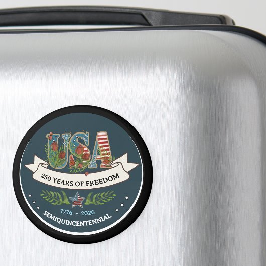 250 Years of Freedom Elegant Patriotic Blue マグネット