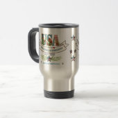 250 Years of Freedom Elegant Patriotic Travel Mug トラベルマグ (正面左)