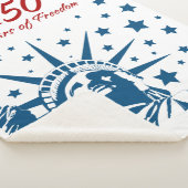 250 Years of Freedom Happy Birthday USA Patriotic  シェルパブランケット (3/4)